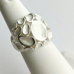 MOD inspired sterling silver dome ring size 7